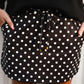 Mia Printed Pullover- After Dark Polka Dot