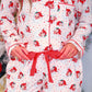Vintage Santa Ruffle Pajama Set