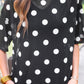 Emma Mesh Tee- After Dark Polka Dot