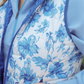 Delilah Puffer Vest- Blue Eternal Blossom