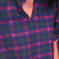 PREORDER- Evelyn Dress- Navy Plaid