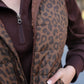 Delilah Puffer Vest- Coco Leopard