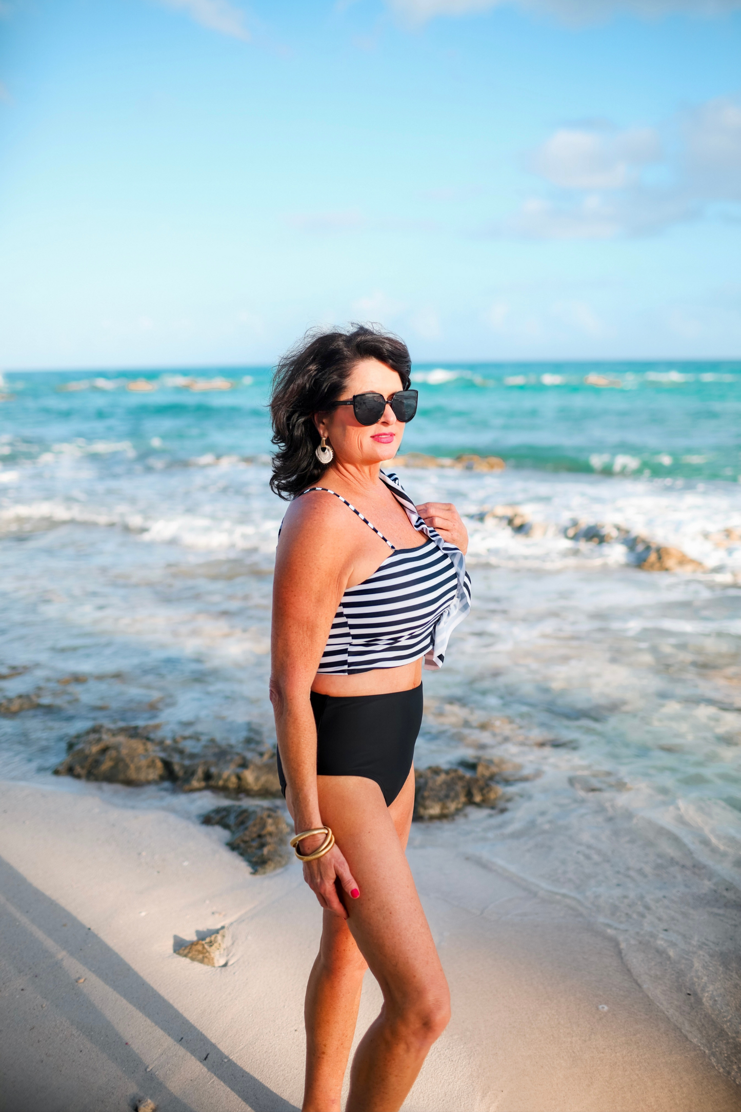 Amalfi Coast Ruffle Two Piece Swimsuit