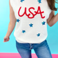 USA Tinsel Sweater Vest