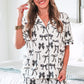 Midnight Bow Pant Ruffle Pajama Set