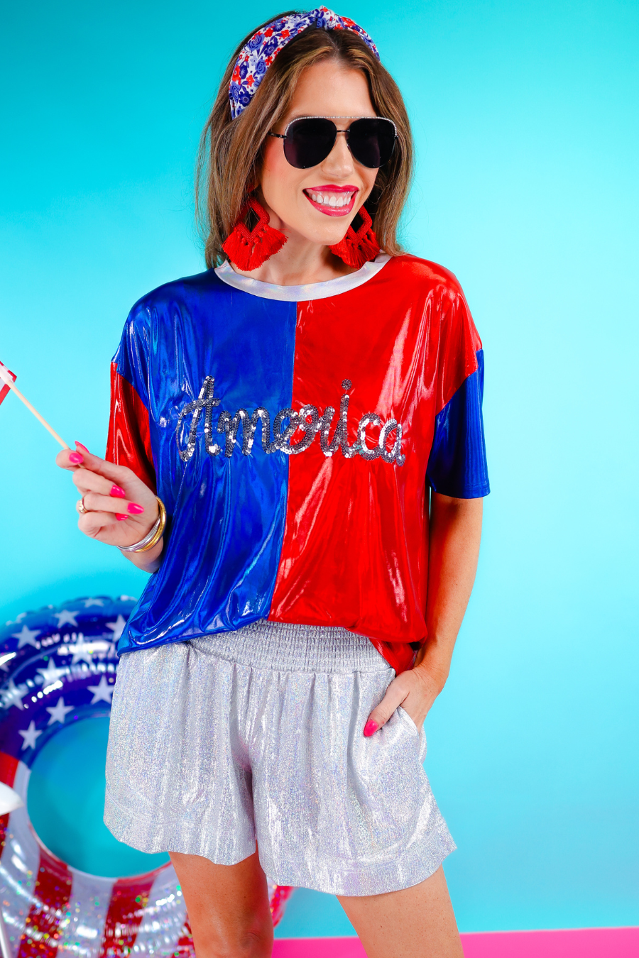 Shine On Metallic Shorts