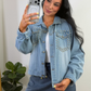 PREORDER- Stella Rhinestone Denim Jacket