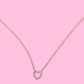 Jessica Signature Heart Pendant Necklace- Gold