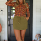 Keigan Mesh Top- Pumpkin Perfection