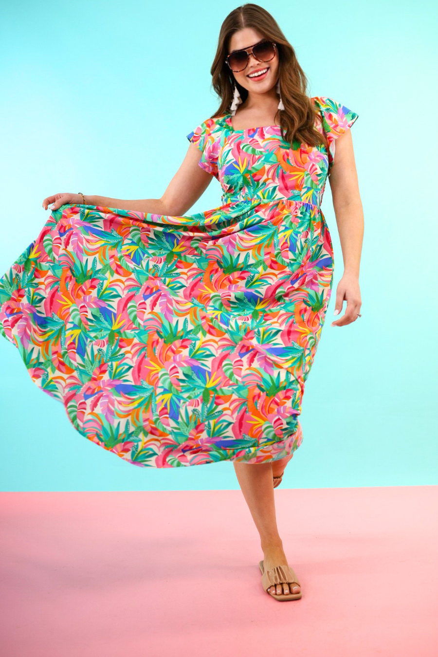 Take Me To Cabo Tropical Dress