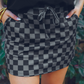 Check Back Checkered Skort