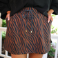 PREORDER- Chocolate Zebra Skort