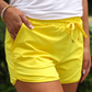 Solid Sunflower Yellow Everyday Shorts