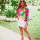 Eyes On Paradise Button Up Top