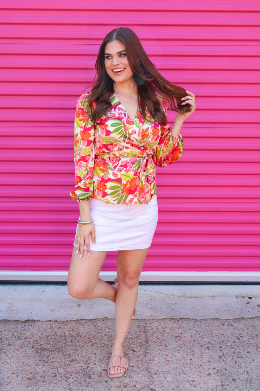 Flirty Forecast Wrap Top