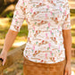 Kora Short Sleeve Mesh Top- Desert Darling