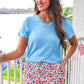 Patriotic Blooms Skort