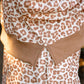 Printed Terry Skort Set- Leopard