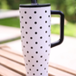 White Polka Dot Sleek Tumbler