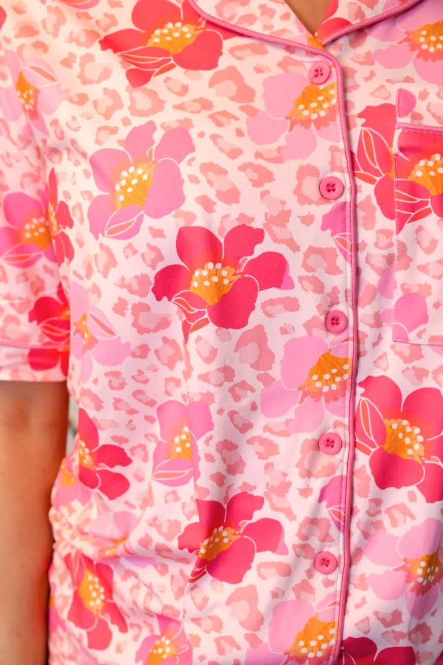 PREORDER- Spotted in Bloom Ruffle Pajama Set