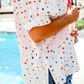 Sutton Button Up Top- Patriotic Stars