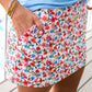Patriotic Blooms Skort