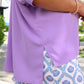 Sutton Button Up Top- Lavender