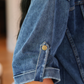 PREORDER- Refined Denim Bomber Jacket- Light Wash