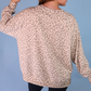 Riley French Terry Pullover- Bella Leopard