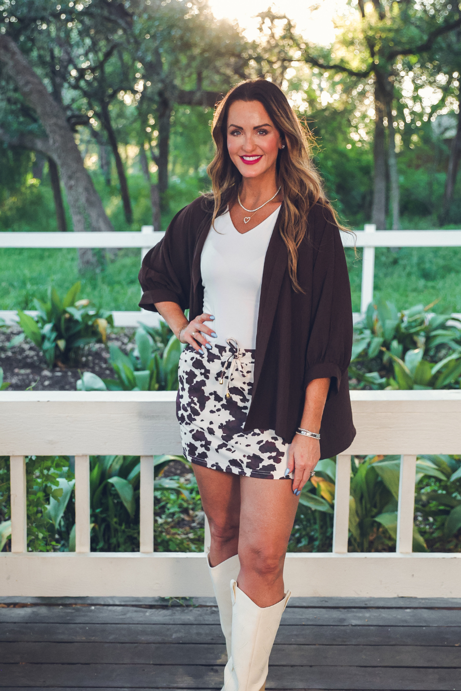 Cowhide Couture Skort