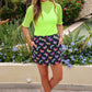 Kora Short Sleeve Mesh Top- Neon Lime
