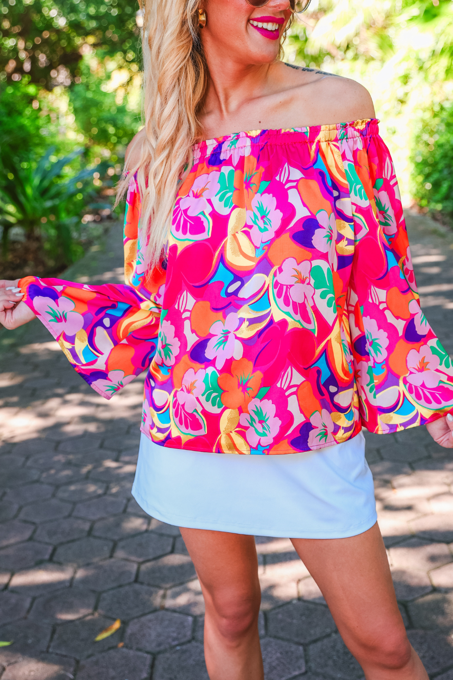 Always Happy Off The Shoulder Top