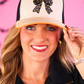 PREORDER- Spooky Sweet Checkered Bow Hat