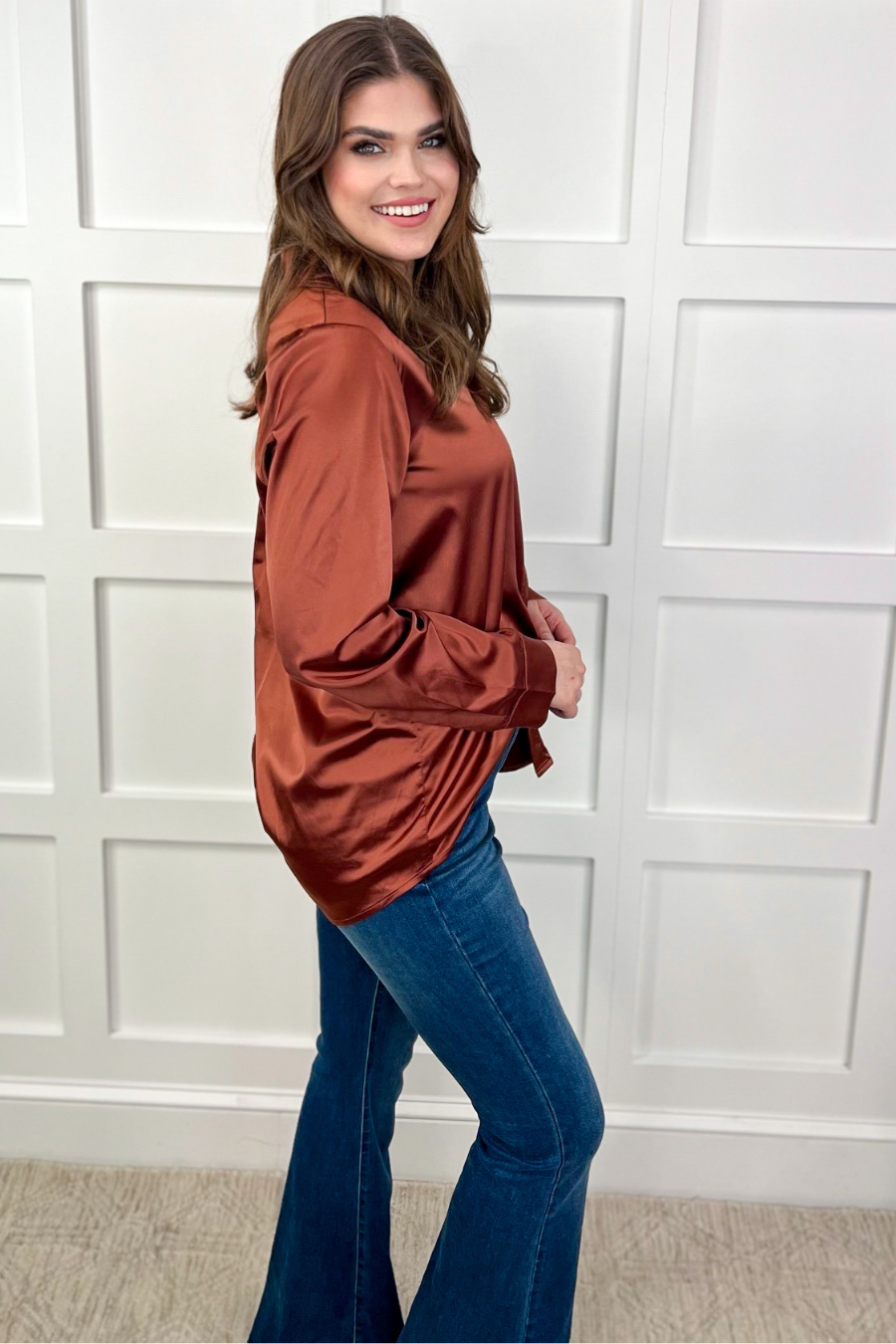 Boss Babe Button Up Top - Jess Lea Wholesale