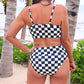 Sundazed Two Piece Swimsuit- Checkerboard Checkered