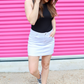 Nova White Denim Skirt - Jess Lea Wholesale