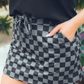 Check Back Checkered Skort