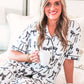Midnight Bow Pant Ruffle Pajama Set