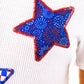 Patriotic Stars Patch Tee