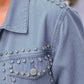PREORDER- Stella Rhinestone Denim Jacket