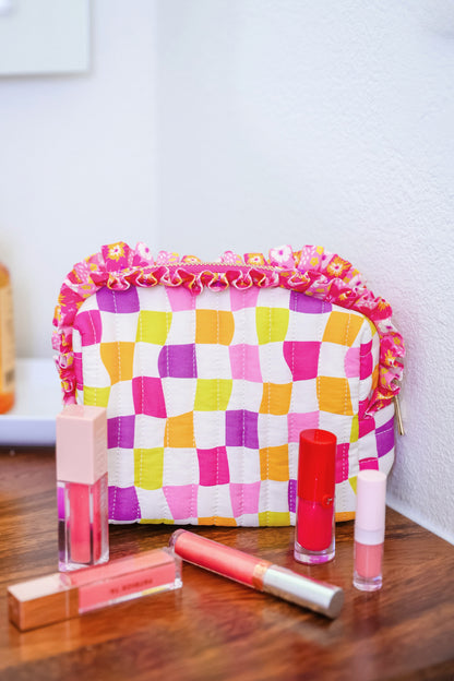 Groovy Garden Quilted Ruffle Bag