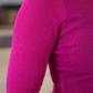 Keigan Mesh Top- Magenta Glitter