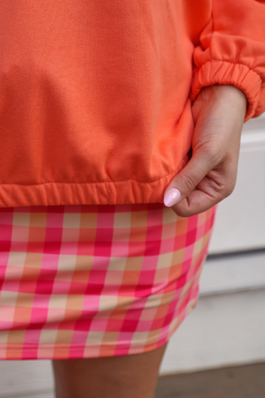 Mia Printed Pullover- Summer Crush Plaid