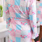 PREORDER- Almost Ready Ribbed Robe- Pink Heirloom Patchwork