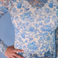 Kylie Lace Top- Blue Romance
