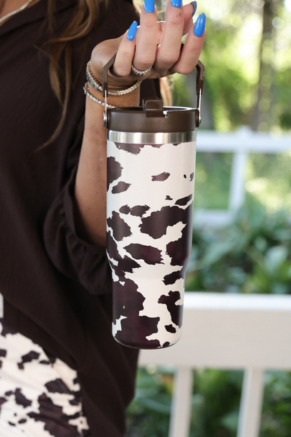 Cowhide Couture Travel Tumbler