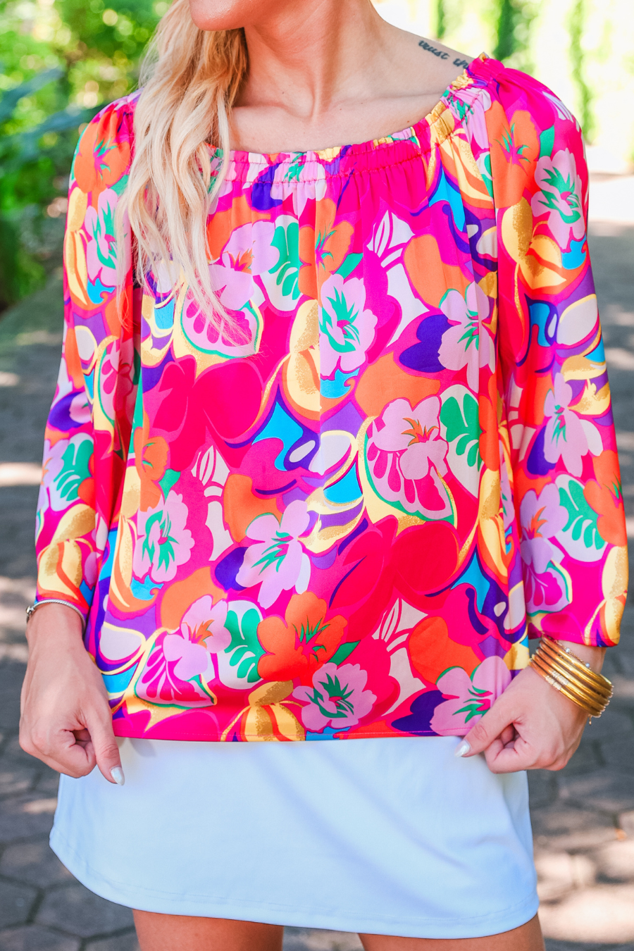 Always Happy Off The Shoulder Top