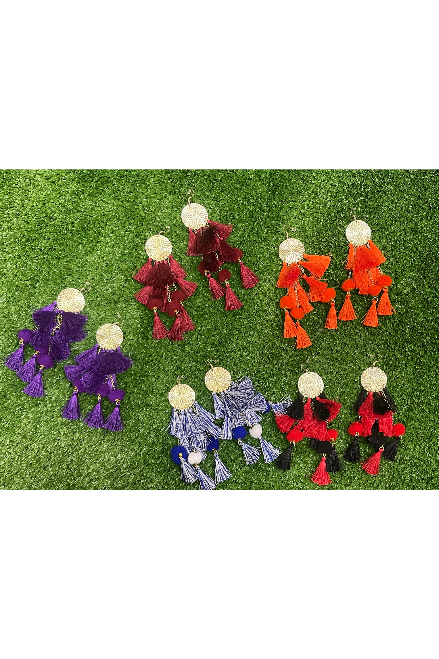 Claire Tiered Tassel Earrings