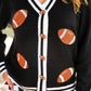 PREORDER- Football Knit Cardigan