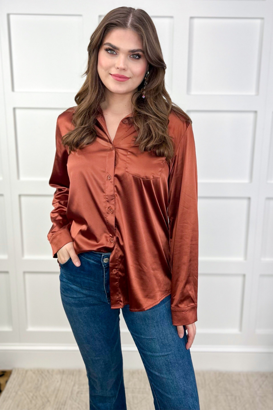 Boss Babe Button Up Top - Jess Lea Wholesale